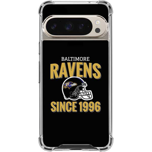 NFL Baltimore Ravens Helmet Pixel 9/9 Pro Clear Case